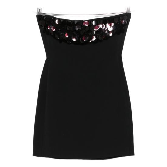 25FW 데이비드 코마 숏 원피스 PF25DK79D BKBUR BLACK