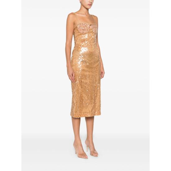 25FW 데이비드 코마 미디 원피스 PF25DK104D BROWN - DAVID KOMA