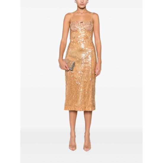 25FW 데이비드 코마 미디 원피스 PF25DK104D BROWN - DAVID KOMA