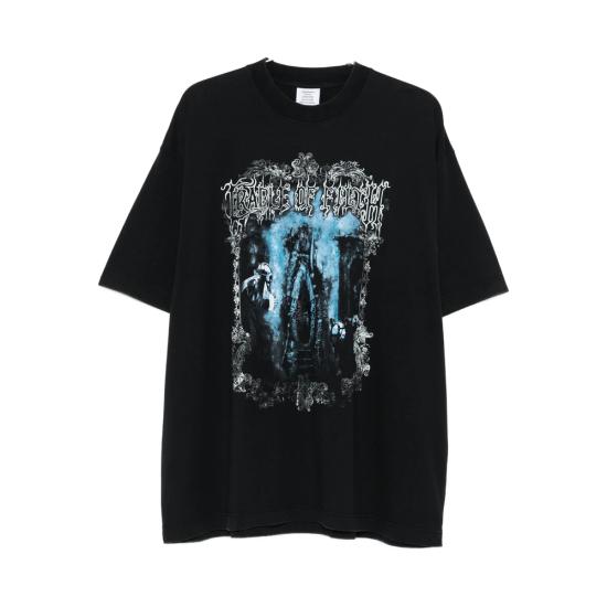 25FW 베트멍 반팔 티셔츠 UCF76TR800B WASBK BLACK