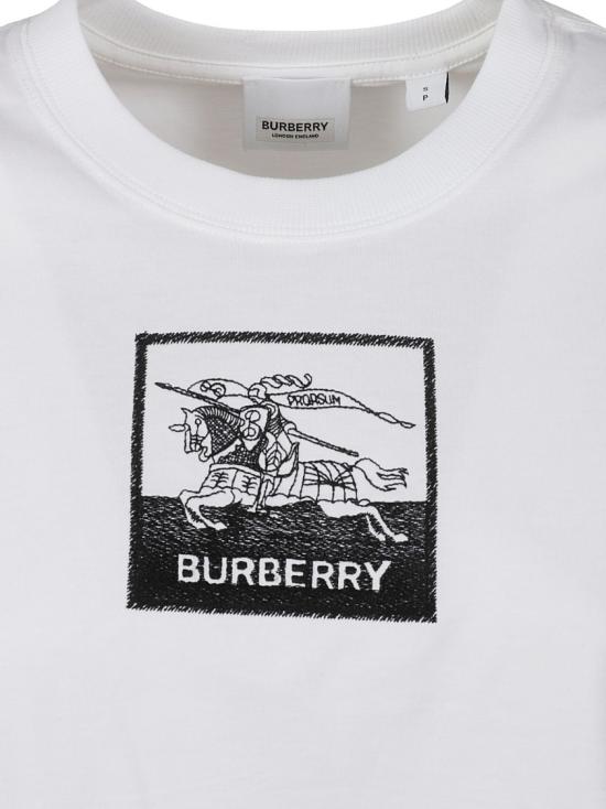  버버리 반팔 티셔츠 8071668 White - BURBERRY