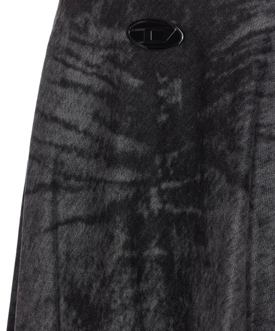 25FW 디젤 미디 스커트 A21505 007DB02 Black - DIESEL