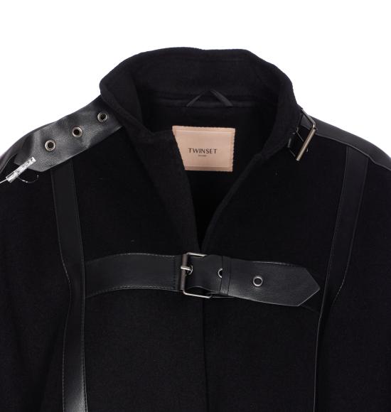 25FW 트윈셋 코트 252TP2073 00006 Black - TWINSET