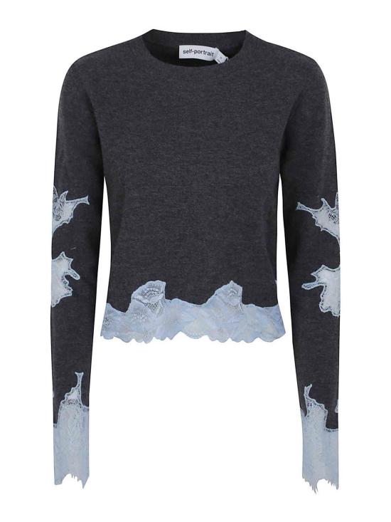  셀프 포트레이트 탑 PF25083TGRGREY Grey