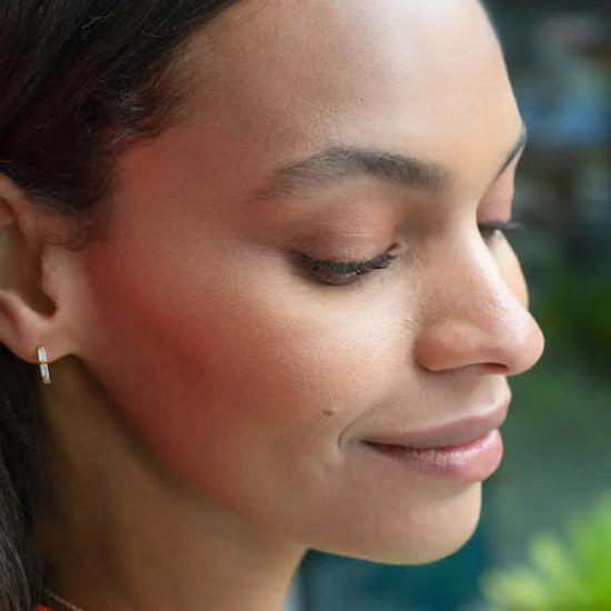  크리스 네이션스 이어링 바게트 허기 후프  18k 골드 베르메일 - KRIS NATIONS