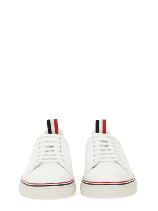  톰브라운 RWB 라이닝 카프레더 스니커즈 MFD219A 05584100 White - THOM BROWNE