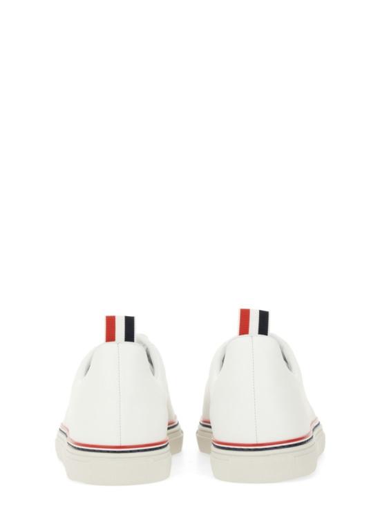  톰브라운 RWB 라이닝 카프레더 스니커즈 MFD219A 05584100 White - THOM BROWNE