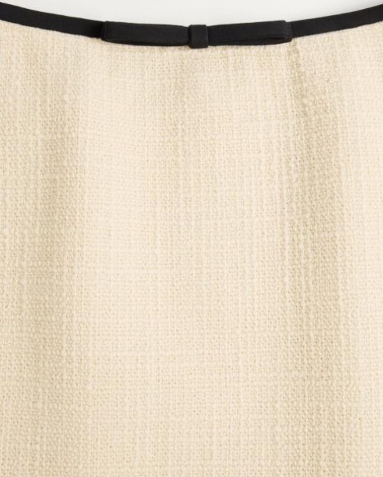 25FW 발렌티노 가라바니 미디 스커트 7B0RAEB0 90YDNG Almond nero - VALENTINO GARAVANI