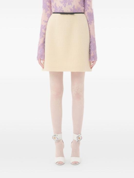 25FW 발렌티노 가라바니 미디 스커트 7B0RAEB0 90YDNG Almond nero - VALENTINO GARAVANI