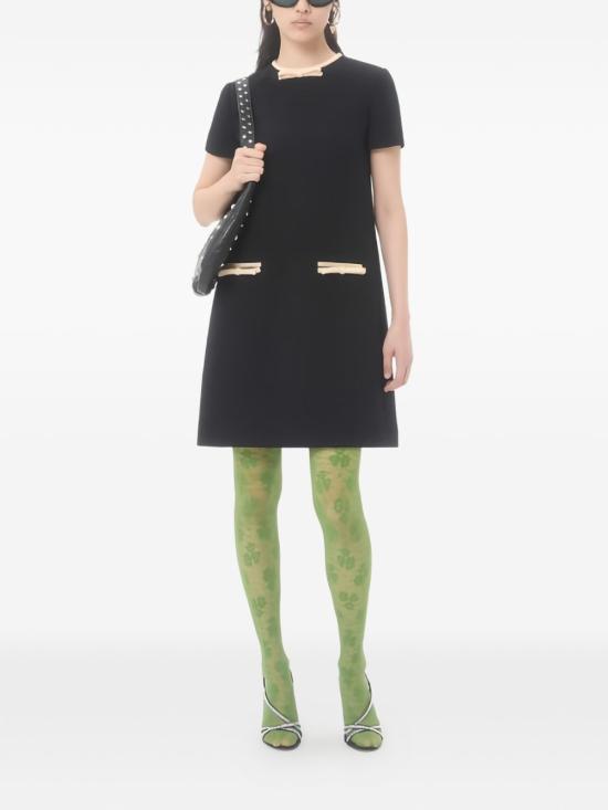 25FW 발렌티노 가라바니 미디 원피스 7B0VAH50 90YES9 Nero almond - VALENTINO GARAVANI