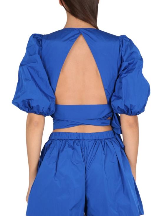  레드발렌티노 블라우스 2R3ABL30 1FP788 Blue - RED VALENTINO