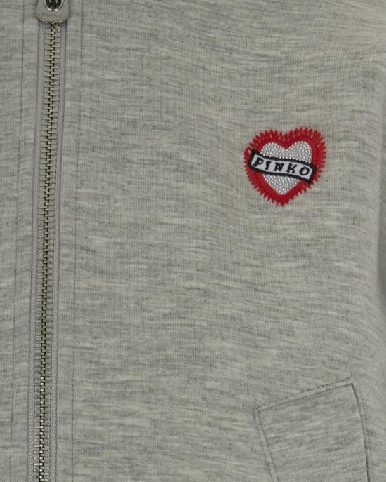 25FW 핑코 후드 티셔츠 1556366 Grey - PINKO