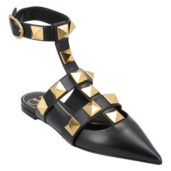  발렌티노 가라바니 뮬/슬리퍼 WW2S0BY5ZWM0NO Black - VALENTINO GARAVANI