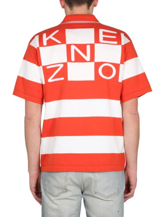  겐조 폴로 티셔츠 FD55PU371 3CN21 Red - KENZO