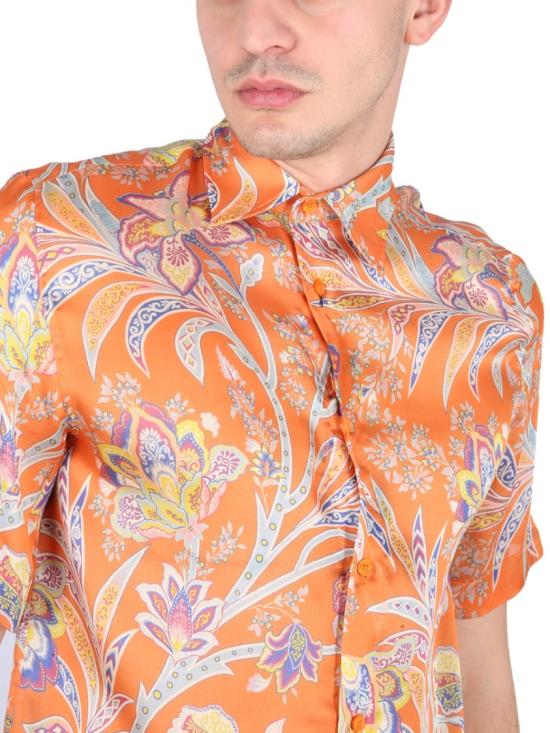  에트로 반팔 셔츠 1K916 47720750 Orange - ETRO