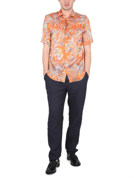  에트로 반팔 셔츠 1K916 47720750 Orange - ETRO