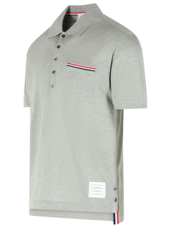  톰브라운 피케 포켓 폴로 티셔츠 MJP022A 01455 055 Grey - THOM BROWNE