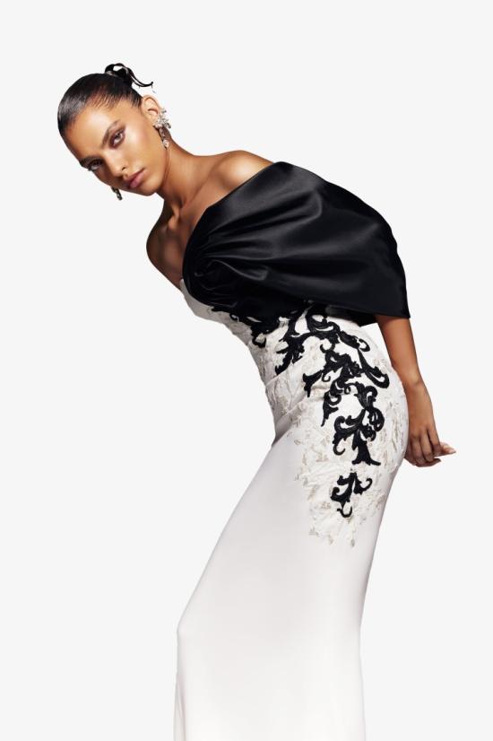  사이드 코베이시 롱 원피스 크레이프 스트레이트 핏 드레스 - SAIID KOBEISY