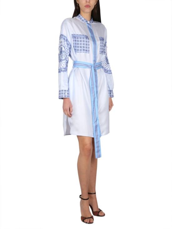  버버리 미디 원피스 8069648 B5650 Blue - BURBERRY