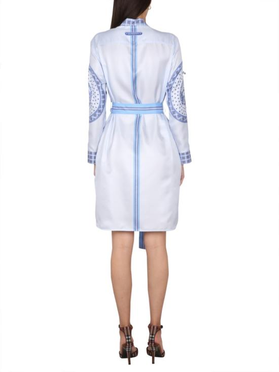  버버리 미디 원피스 8069648 B5650 Blue - BURBERRY