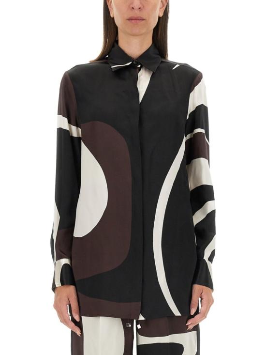  키톤 긴팔 티셔츠 D55407 K0563E01 Multicolor