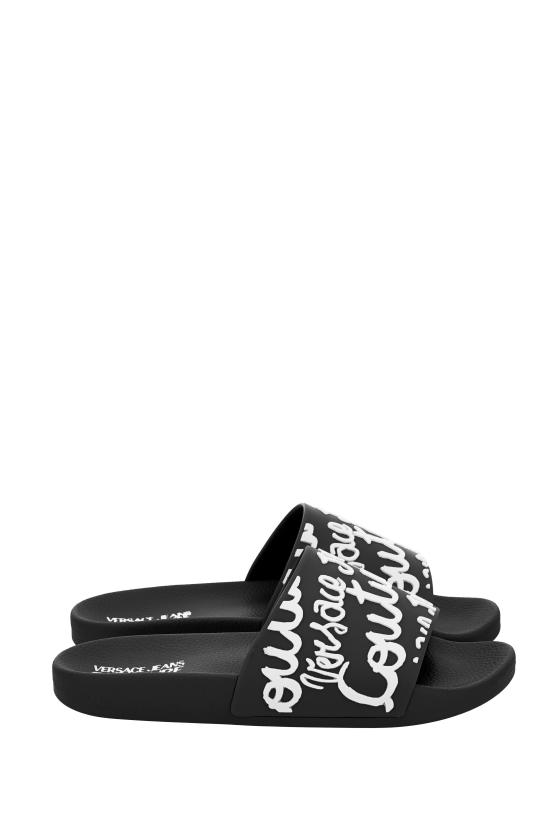 25SS 베르사체 뮬/슬리퍼 78VA3SQ1 71352L01 Black - VERSACE