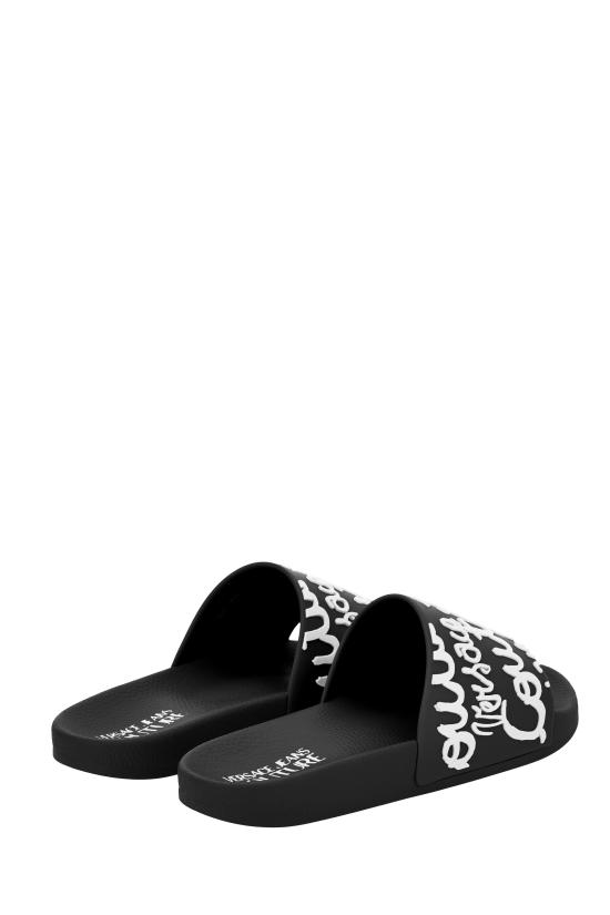 25SS 베르사체 뮬/슬리퍼 78VA3SQ1 71352L01 Black - VERSACE