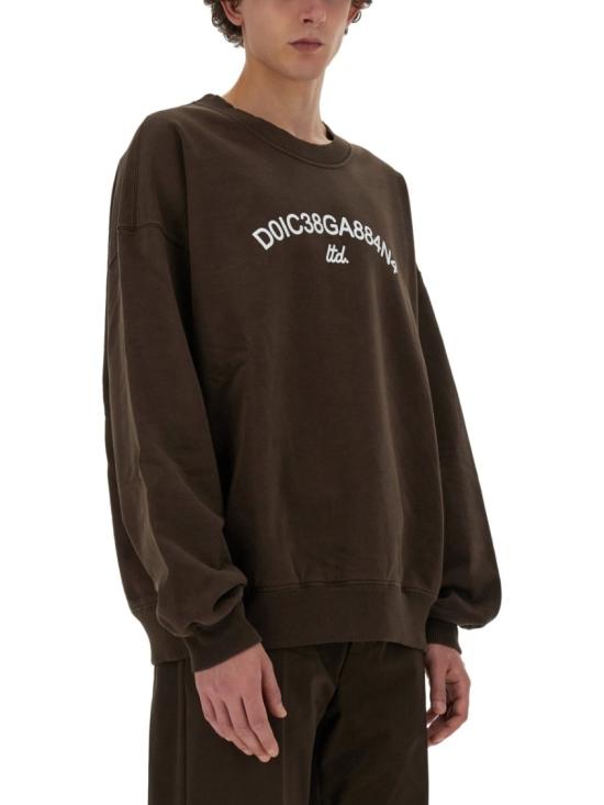  돌체앤가바나 긴팔 티셔츠 G9AQVT HU7PPM3977 Brown - DOLCE & GABBANA