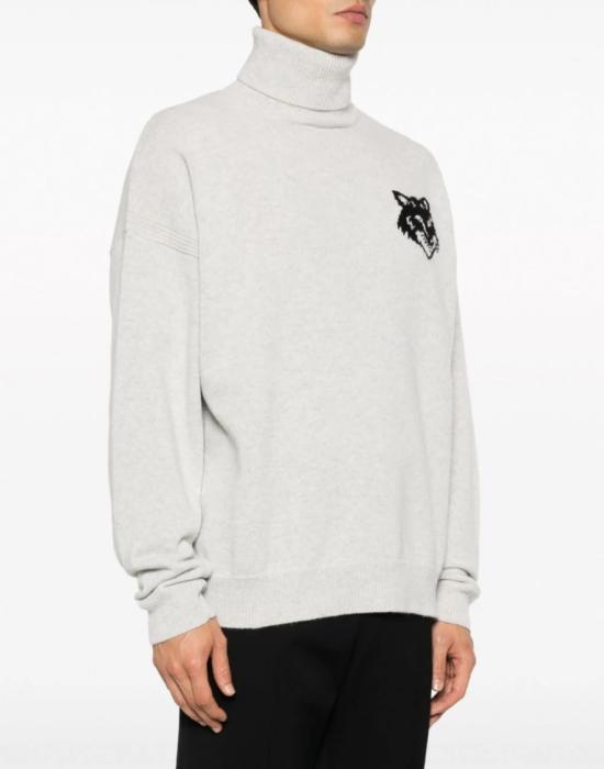 25FW 메종키츠네 터틀넥 LM00820KT1063H120 White - MAISON KITSUNE