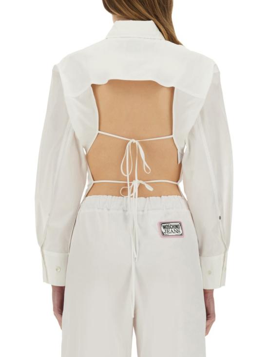 25SS 모스키노 셔츠 02073227 0001 White - MOSCHINO