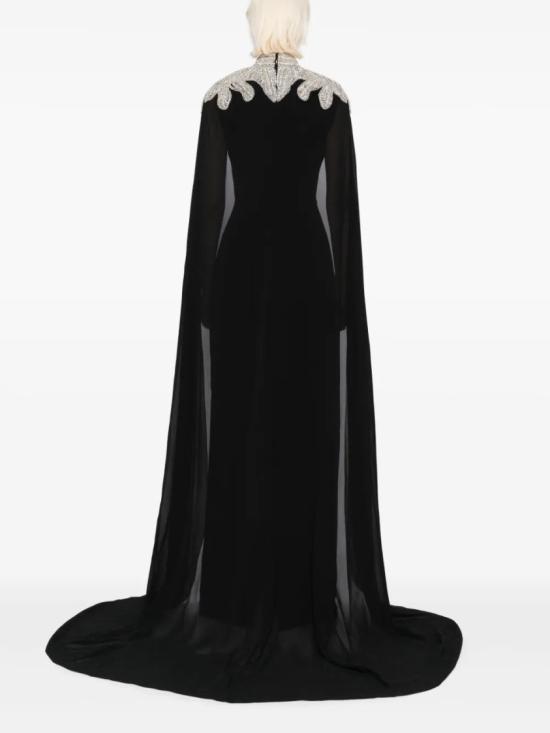  사이드 코베이시 롱 원피스 장식된 크레이프 카프탄 - SAIID KOBEISY