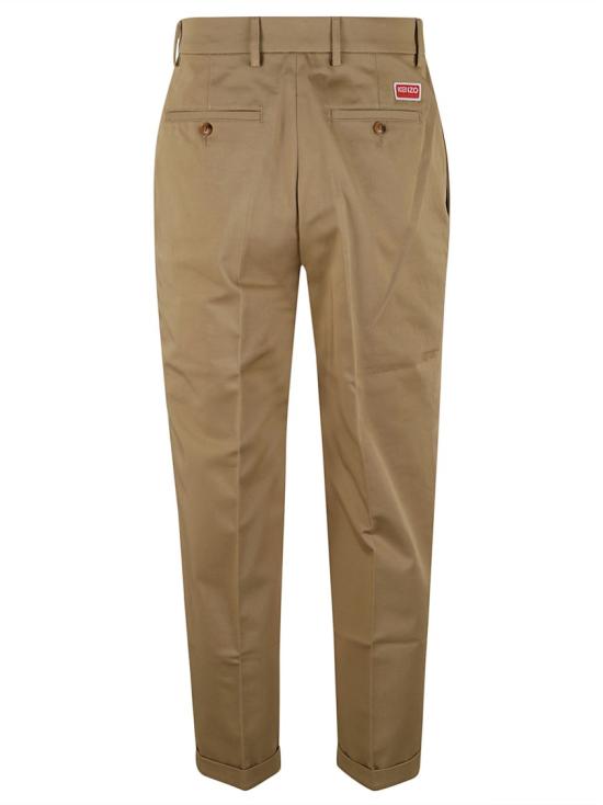  겐조 스트레이트 팬츠 FD65PA205M9CA13 Brown - KENZO
