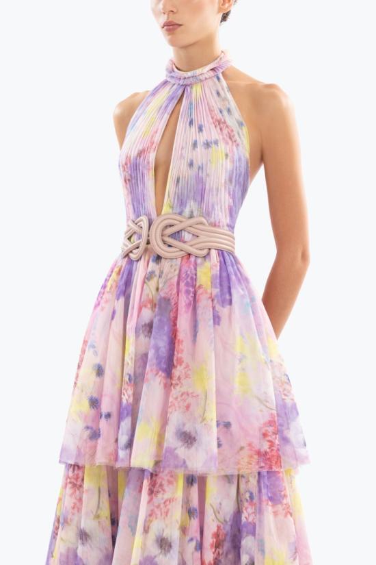  사이드 코베이시 롱 원피스 플로럴 프린트 롱 드레스 - SAIID KOBEISY