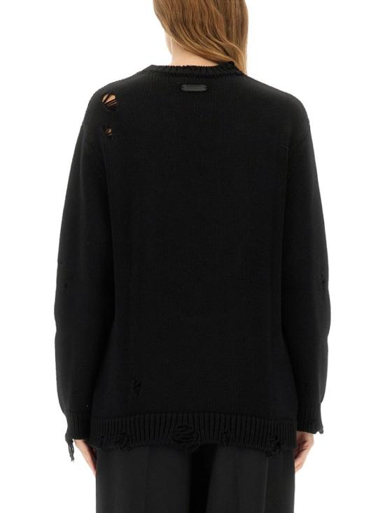 25FW 모스키노 스웨터 09225405 0555 Black - MOSCHINO