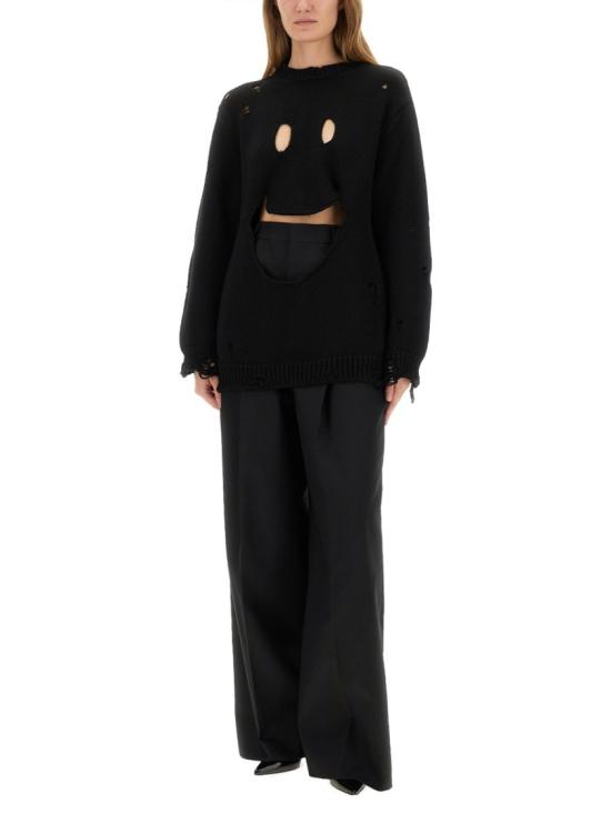 25FW 모스키노 스웨터 09225405 0555 Black - MOSCHINO