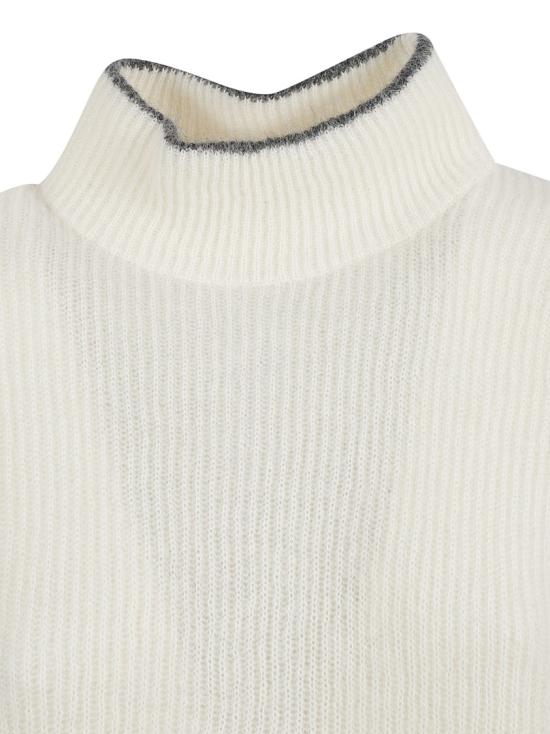  브루넬로 쿠치넬리 터틀넥 M2I195604 CEN46 White - BRUNELLO CUCINELLI