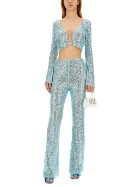  셀프 포트레이트 플레어 팬츠 PF23195PBL BLUE Blue - SELF PORTRAIT