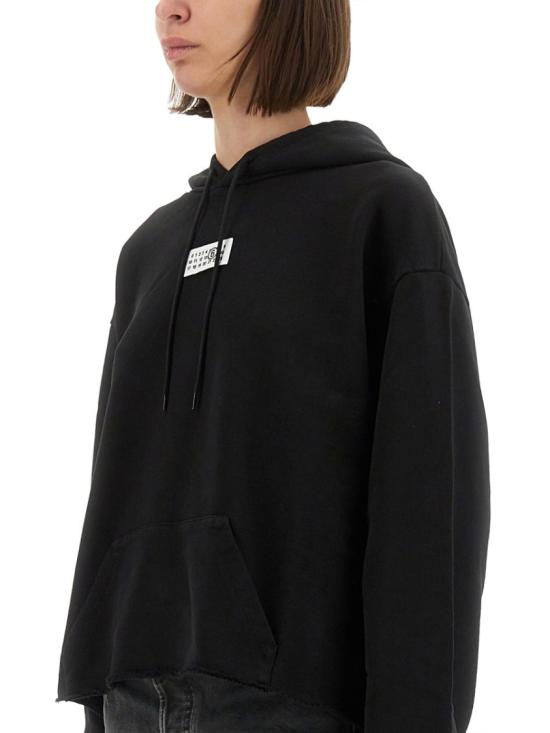  MM6 메종마르지엘라 코튼 후드 스웨트셔츠 S52GU0234 M25025900 Black - MM6 MAISON MARGIELA