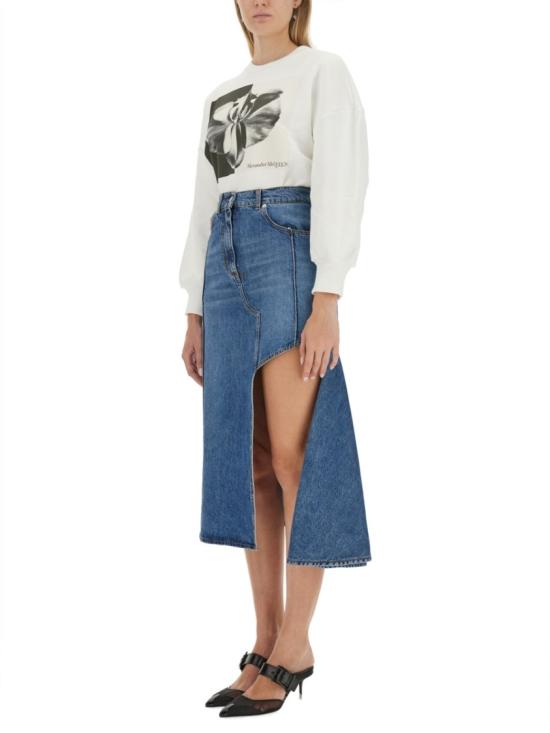  알렉산더 맥퀸 긴팔 티셔츠 769931 QZAKM0900 White - ALEXANDER MCQUEEN