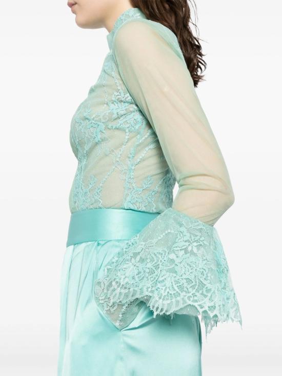  사이드 코베이시 점프수트 코코 팬츠와 레이스 바디수트 - SAIID KOBEISY