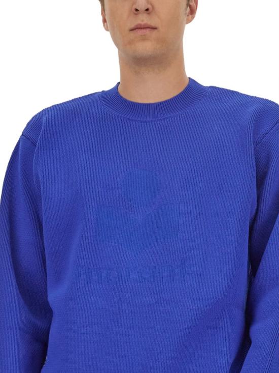  이자벨마랑 긴팔 티셔츠 PU0182HA A3L83H30EB Blue - ISABEL MARANT
