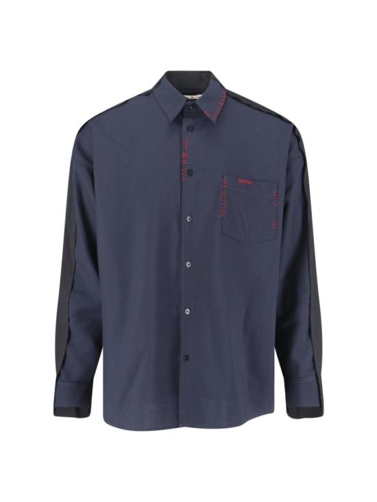 25FW 마르니 긴팔 셔츠 CUMU0278QS TW83900B99 Blue