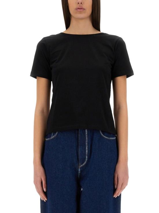 25SS 니나리찌 반팔 티셔츠 25PJTO029CO1094 U9000 Black
