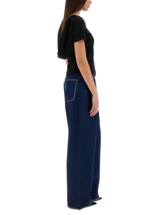 25SS 니나리찌 반팔 티셔츠 25PJTO029CO1094 U9000 Black - NINA RICCI