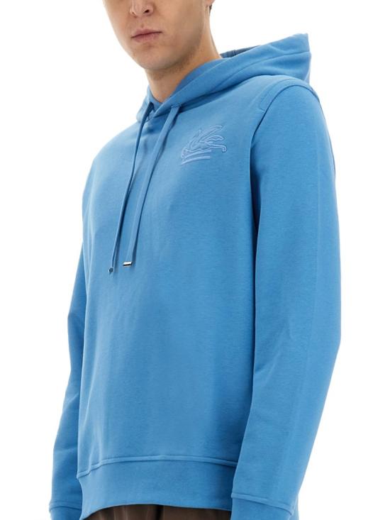  에트로 후드 티셔츠 MRMB0008 AJ215B3911 Blue - ETRO