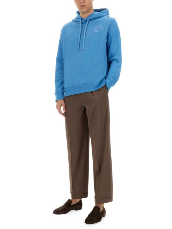  에트로 후드 티셔츠 MRMB0008 AJ215B3911 Blue - ETRO
