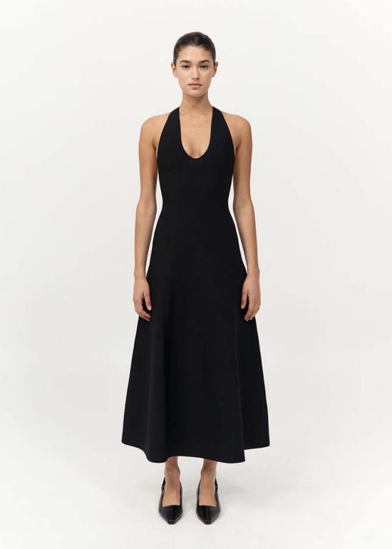  세인트아그니 롱 원피스 세인트 아그니 스컬프트 니트 드레스