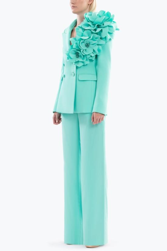  사이드 코베이시 스트레이트 팬츠 플로럴 테일러드 - SAIID KOBEISY