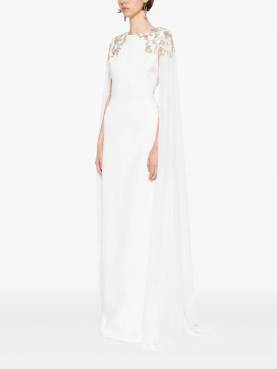  사이드 코베이시 롱 원피스 장식된 크레이프 카프탄 - SAIID KOBEISY