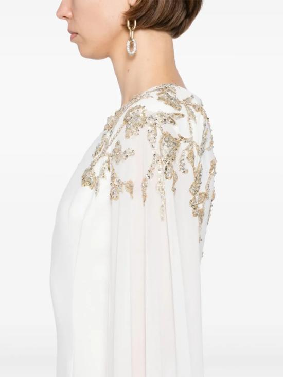  사이드 코베이시 롱 원피스 장식된 크레이프 카프탄 - SAIID KOBEISY